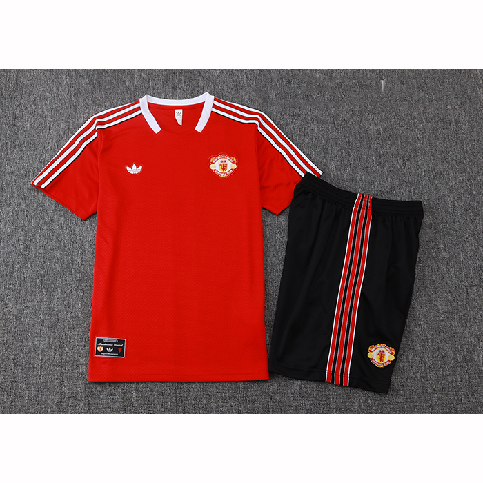 Chandal del Manchester United Manga Corta 25-26 Rojo - Pantalon Corto
